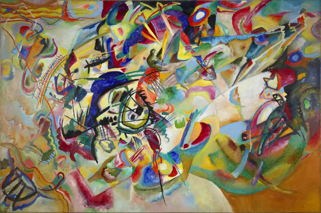 Composition VII, œuvre abstraite de Vassily Kandinsky peinte en 1913