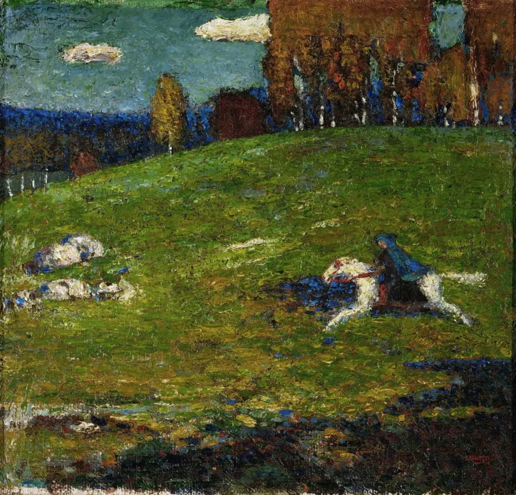 Le Cavalier bleu, tableau peint par Vassily Kandinsky en 1903